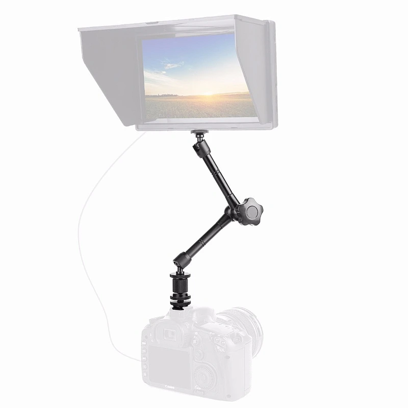 Kaliou Flexible Adjustable Camera Bracket 7 Inch 11 inch Friction Articulating Magic Arm for Camera LCD Monitor LED Light