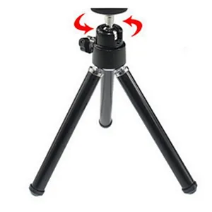 Kaliou Wholesale Portable Aluminum Desktop Mobile Phone Tripod for Mini Projector Camera and cell phone