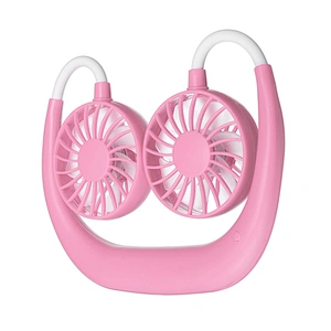 Hands Free Neckband Sports Fan Portable Rechargeable Usb Electric Battery Lazy Hanging Mini Band Neck Fan