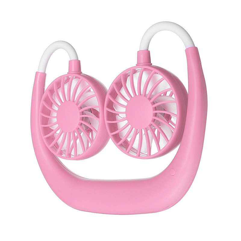 Hands Free Neckband Sports Fan Portable Rechargeable Usb Electric Battery Lazy Hanging Mini Band Neck Fan