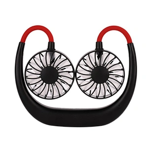 Hands Free Neckband Sports Fan Portable Rechargeable Usb Electric Battery Lazy Hanging Mini Band Neck Fan