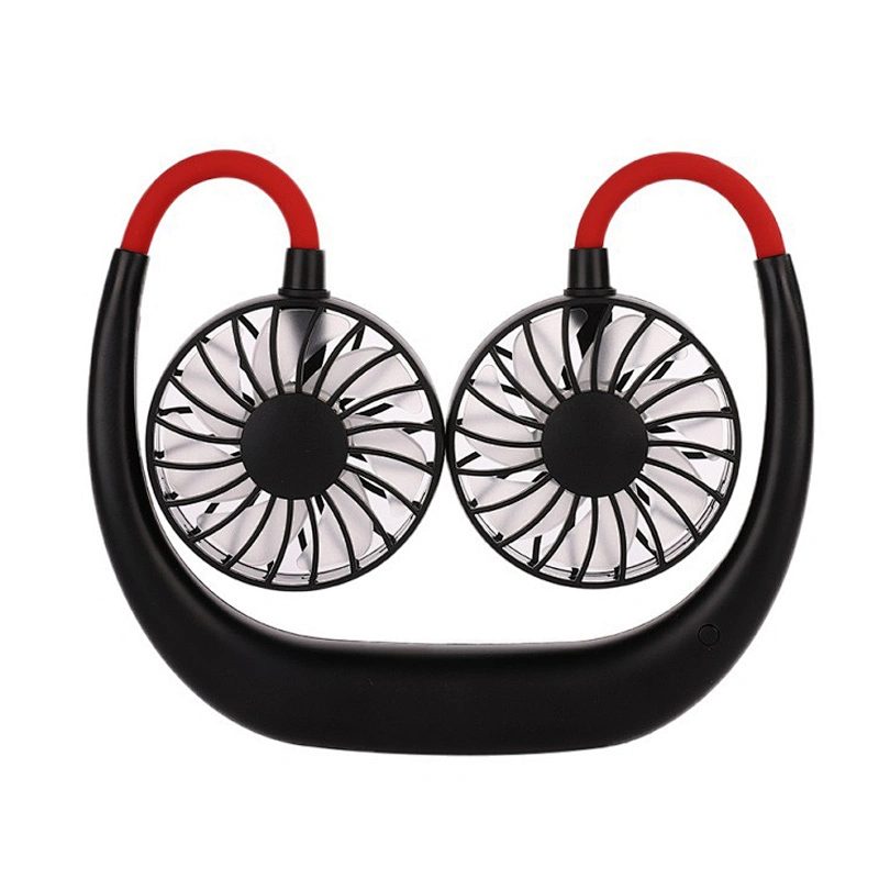 Hands Free Neckband Sports Fan Portable Rechargeable Usb Electric Battery Lazy Hanging Mini Band Neck Fan
