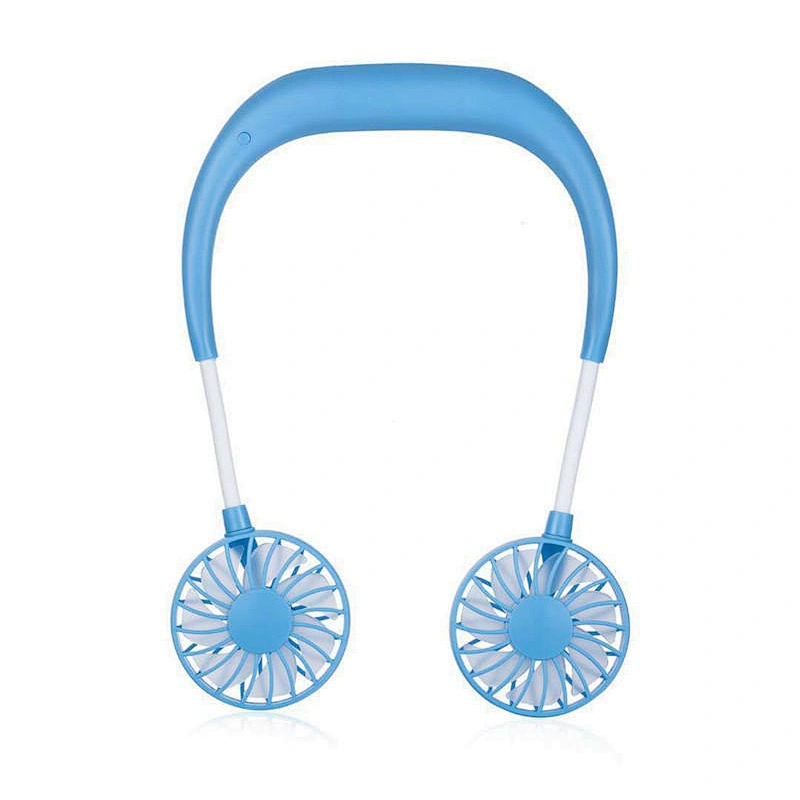 Hands Free Neckband Sports Fan Portable Rechargeable Usb Electric Battery Lazy Hanging Mini Band Neck Fan