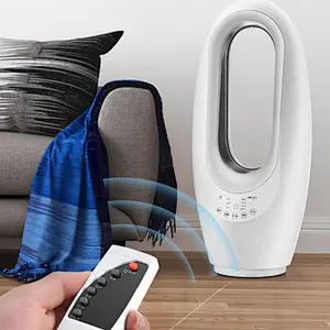 LWBSF-06 Evaporative Air Cooler 2 in-1 Air Cooling Fan Portable Bladeless Fan with 3 Speeds 4 Modes, Low Noise Cooler with Timer