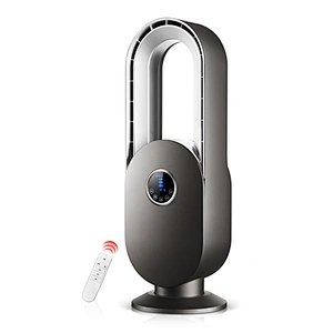 LWBSF-03 220V 40W Portable Bladeless Fan electric Cooling Fan Colorful Light With Remote Control for Home bedroom office
