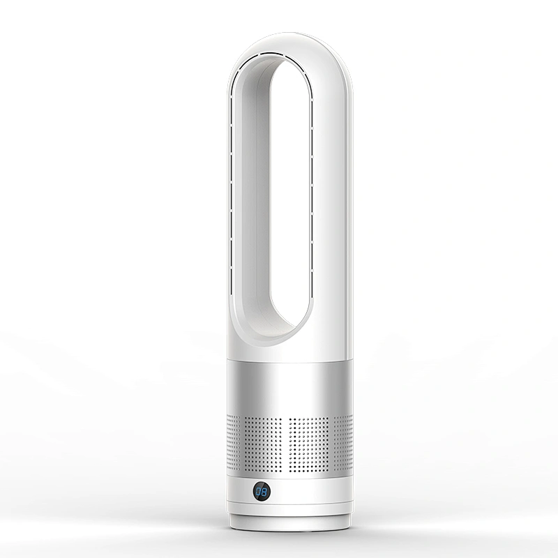 LWBSF-04 New hot sale low noise Portable Bladeless floor Fan Handheld Mini Cooler No Leaf Handy Fan