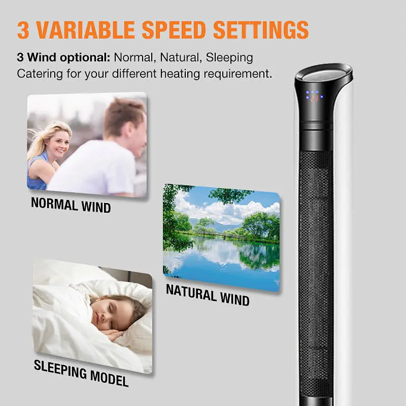 LWTFH-02 220v Electrical Tower Fan Heater
