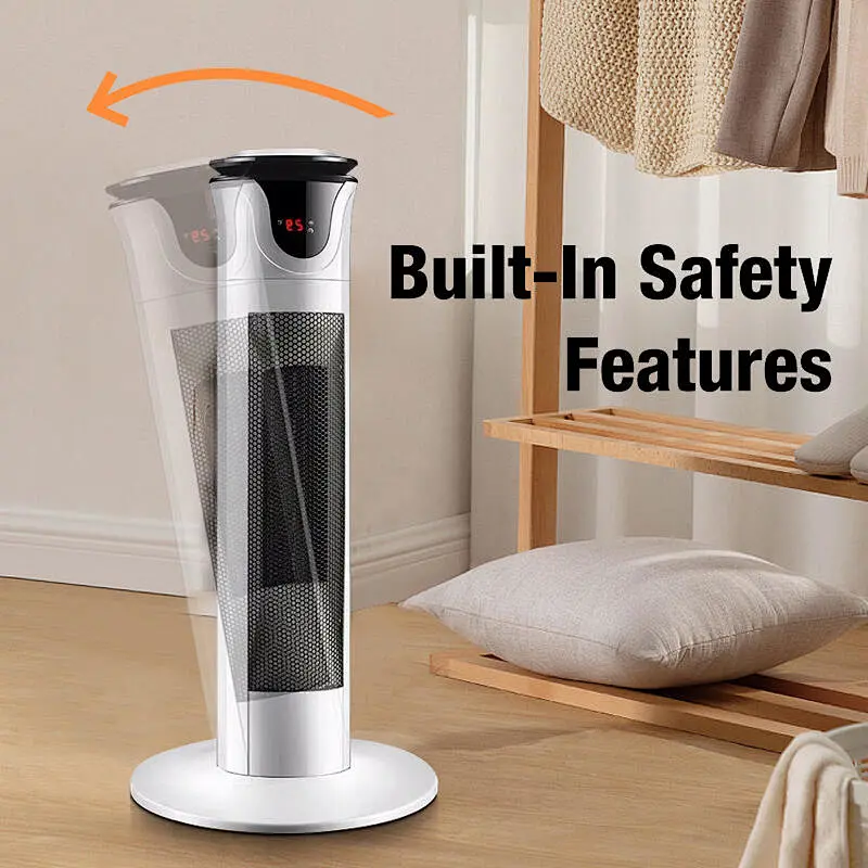 LWTFH-03 high quality low nosie portablle standing tower fan heater