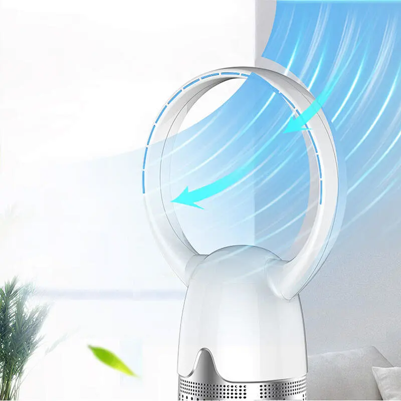 LWBSF-10 Electric bladeless stand fan 16 inch digital cooling tower fan