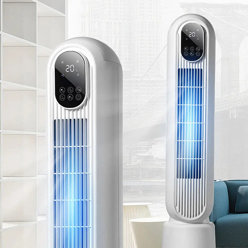 LWTF-09 3 speeds tower water fan cooler stand fan 18 inch digital screen tower fan with remote control