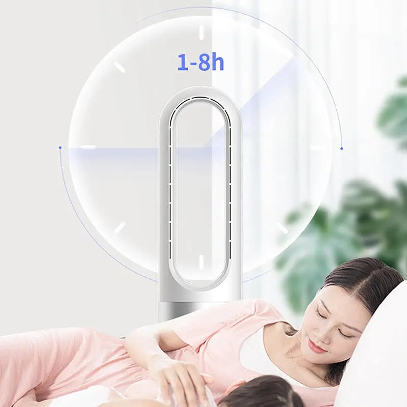 LWBSF-04 New hot sale low noise Portable Bladeless floor Fan Handheld Mini Cooler No Leaf Handy Fan
