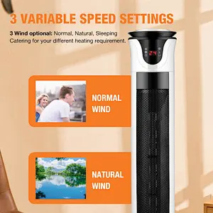 LWTFH-04 220v Electrical oscillating tower fan heater