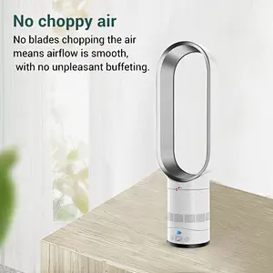 LWBSF-07 Bladeless air conditioning fan portable desktop three-in-one night light summer fan humidifier cooler for home bedroom office