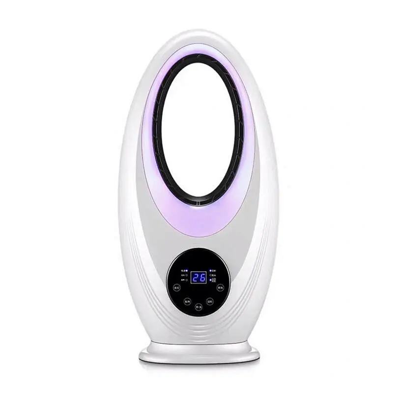 LWBSF-06 Evaporative Air Cooler 2 in-1 Air Cooling Fan Portable Bladeless Fan with 3 Speeds 4 Modes, Low Noise Cooler with Timer