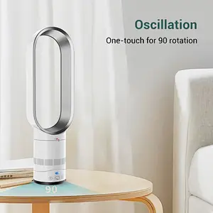 LWBSF-07 Bladeless air conditioning fan portable desktop three-in-one night light summer fan humidifier cooler for home bedroom office