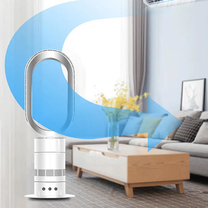 LWBSF-12 portable air circulation bladeless fan remote control stand air cooler bladeless fan