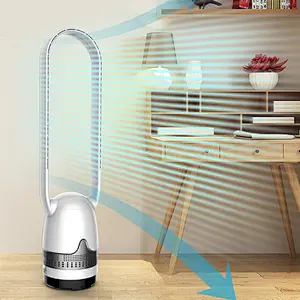 LWBSF-11  Factory price llow noise Portable bladeless fan standing floor air cooler bladeless fan