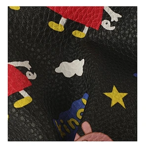 PVC leather for ladies handbags usage with lychee embossed