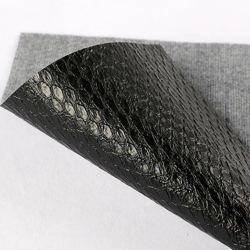 pvc synthetic leather for handbags with animal pattern good quality many designs