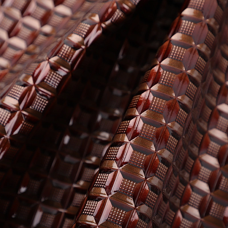 pvc synthetic leather faux leather for ladies bags with brush backing