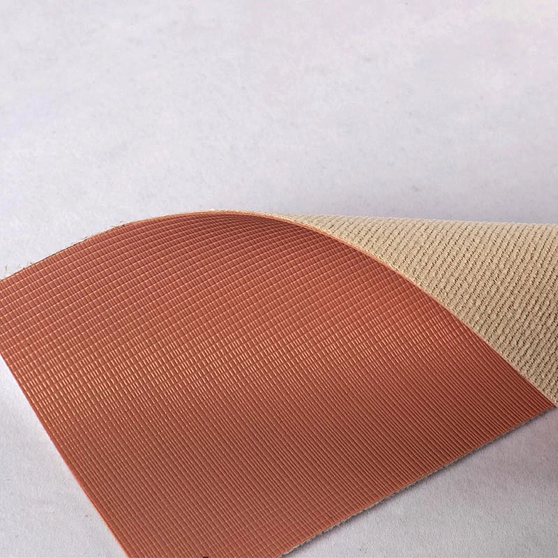 pvc synthetic leather new emboss pattern quality for handbag with mesh backing