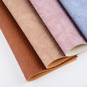 pvc artificial leather leather for making handbags with brushed fabric