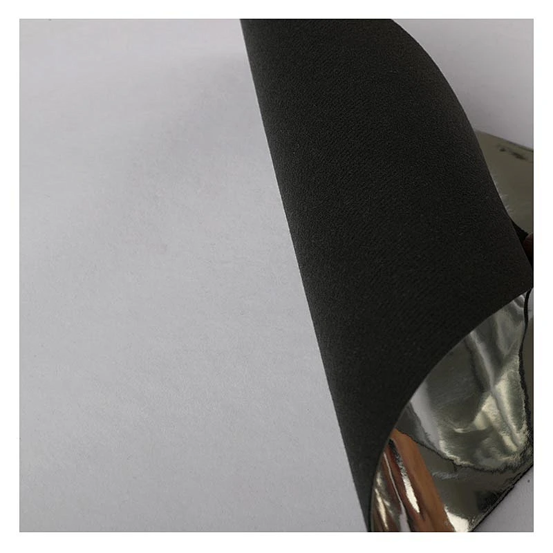 Glossy TPU leather with many kinds of  color for shoes upper usage Mirror Pattern TPU Artificial Shoe Leather