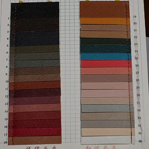 High quality PVC synthetic leather with cross pattern for ladies handbags use
