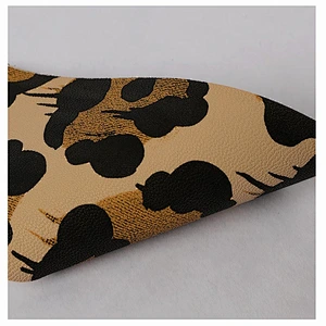 PU embossing synthetic leather popular use for handbags with lychee embossed
