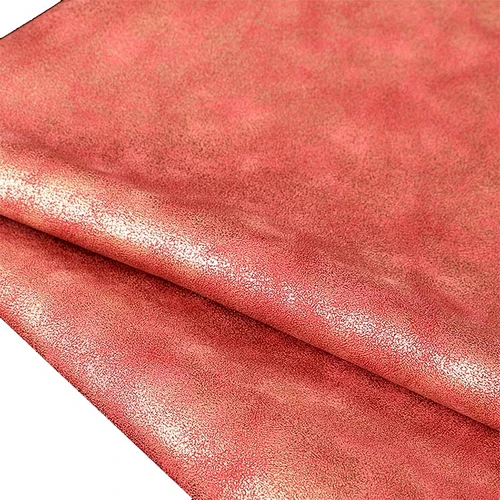 pvc artificial leather printed leather fabric for handbags usage with imitation cotton