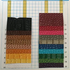 100% pu material leather with crocodile emboss crocodile skin for handbag