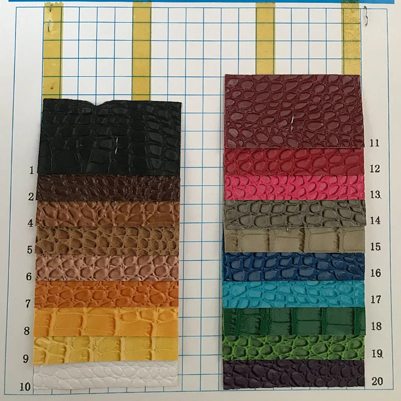 100% pu material leather with crocodile emboss crocodile skin for handbag