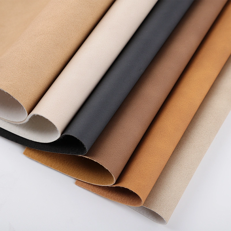 artificial leather pu polyurethane faux leather fabric for handbags upper material