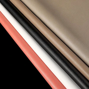 hot sale handbag pvc materials with brush backing and cheap price