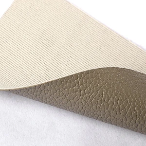 pvc leather with lychee pattern for ladies handbags use