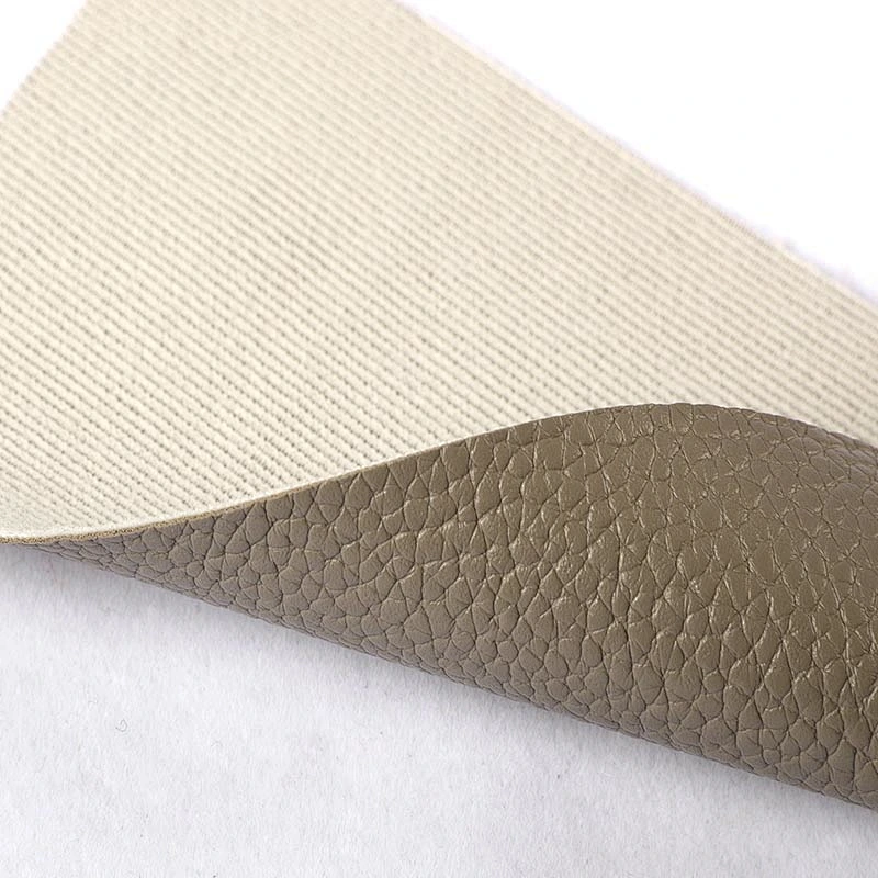 pvc leather with lychee pattern for ladies handbags use
