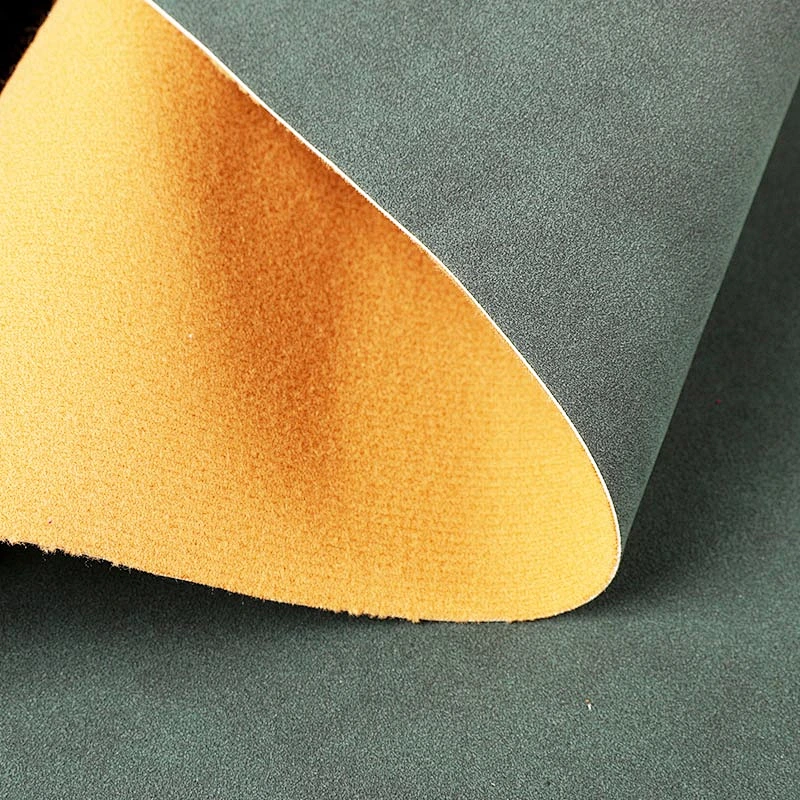1.1mm Thick PVC Leather with Colored Imitation Cotton Backing for woman handbags