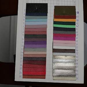 pvc artificial leather with lychee embossed popular use for handbags made in Guangzhou,China