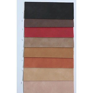 PVC leather with brush backing popular use for ladies handbags
