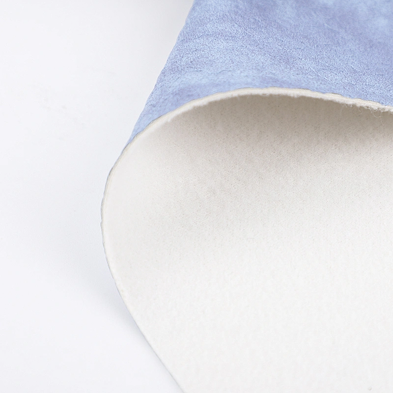 pvc artificial leather leather for making handbags with brushed fabric