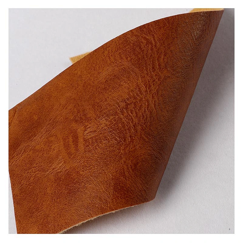PVC embossed leather bags making material with brush backing