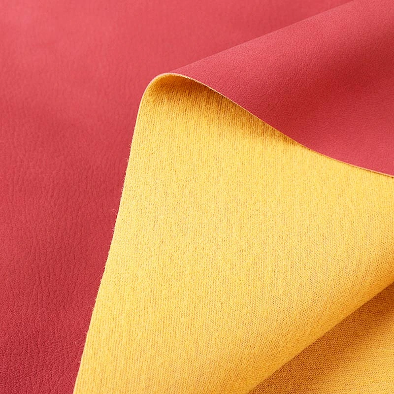 PVC leather with brush backing popular use for ladies handbags