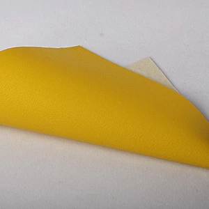 Embossed pvc synthetic leather for handbag usage with brush backing
