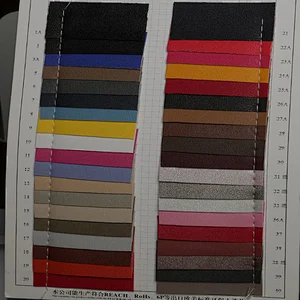 Embossed pvc synthetic leather for handbag usage with brush backing
