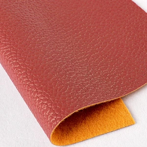 Manufacturer PVC Synthetic Artificial Leather with lychee embossed popular use for handbags