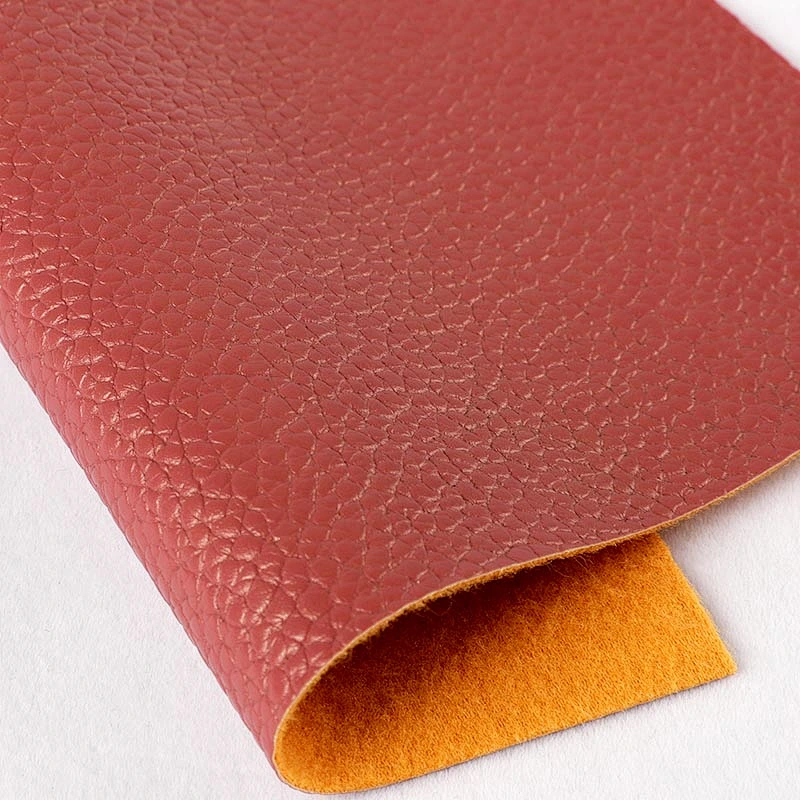 Manufacturer PVC Synthetic Artificial Leather with lychee embossed popular use for handbags