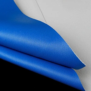 PVC artificial leather for ladies handbags usage with brushing backing