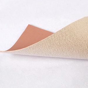 pvc synthetic leather new emboss pattern quality for handbag with mesh backing