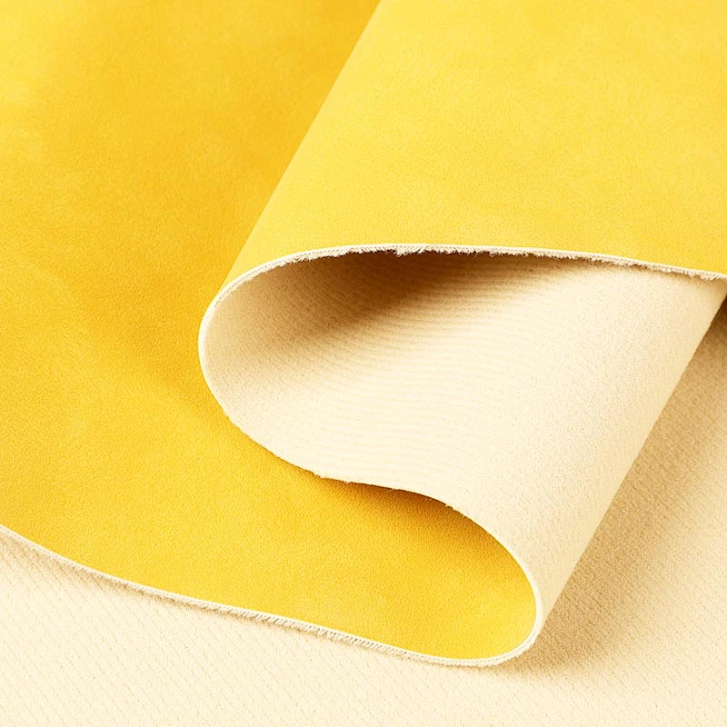 pvc leather good quality and cheap price with Colored Imitation Cotton Backing for bags