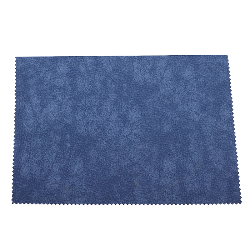 embossed PU leather for shoes and cloth usage with polyester fabric
